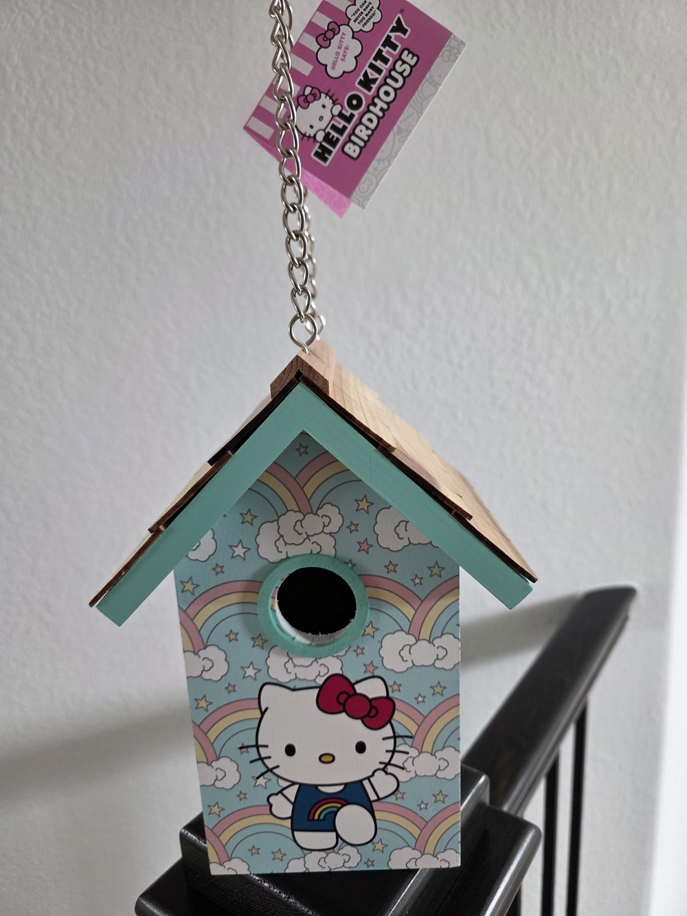 NWT Hello Kitty Rainbow Birdhouse - Teal & Pastel - Picture 6 of 8